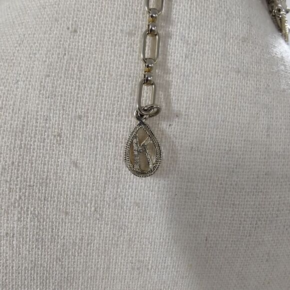 Vintage KRAMER GOLD TONE MULTI STRAND 19"-22" NECKLACE Chain Bib Layer Statement - Picture 3 of 6